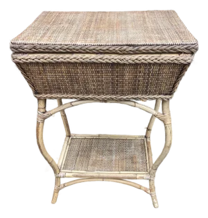 1960s Woven Storage Table