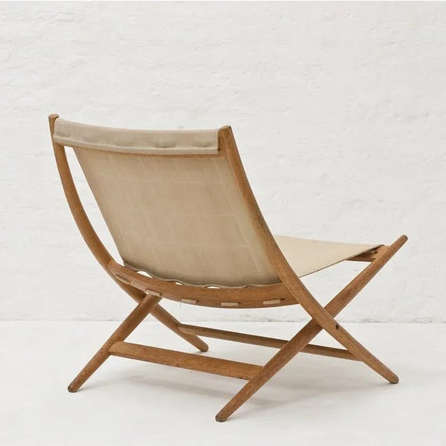 Vintage Folding Chair by Johan Hagen for I. Christiansen, 1958 For Sale - Image 4 of 9