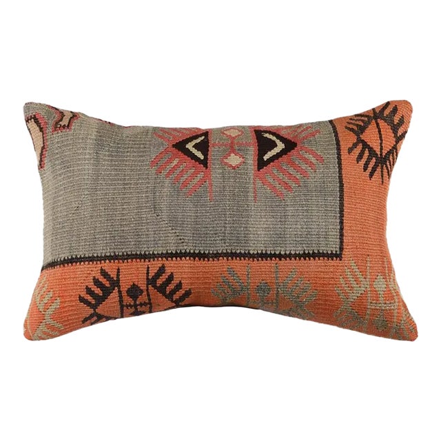 Handmade Kilim Rug Pillow Cover For Sale