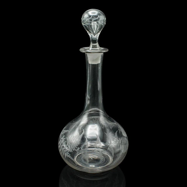 Vintage Wine Decanter, English, Glass, Aerator, Liqueur Vessel, Mid 20th Century For Sale - Image 6 of 10
