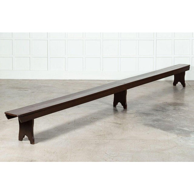 Set of English Convent Pine Benches, 1890 For Sale - Image 9 of 18