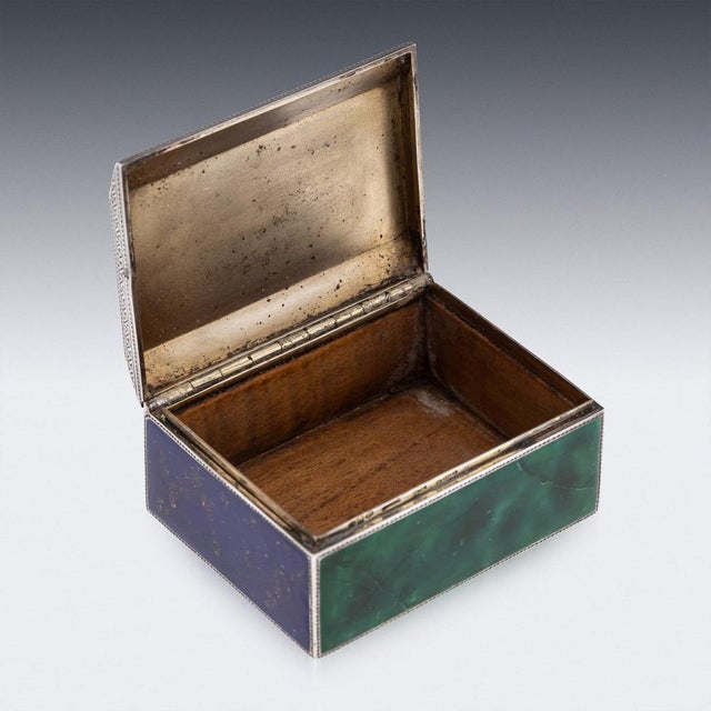 Antique 20th Century German Silver & Enamel Cigarette Box, 1900s For Sale - Image 9 of 18