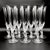 Snow Doves Crystal Champagne Flutes by Igor Carl Fabergé, France, 1982, Set of 12 For Sale - Image 12 of 18