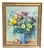Jan Sonne, Still Life with Flowers in Vase, 1980, Oil on Canvas, Framed For Sale