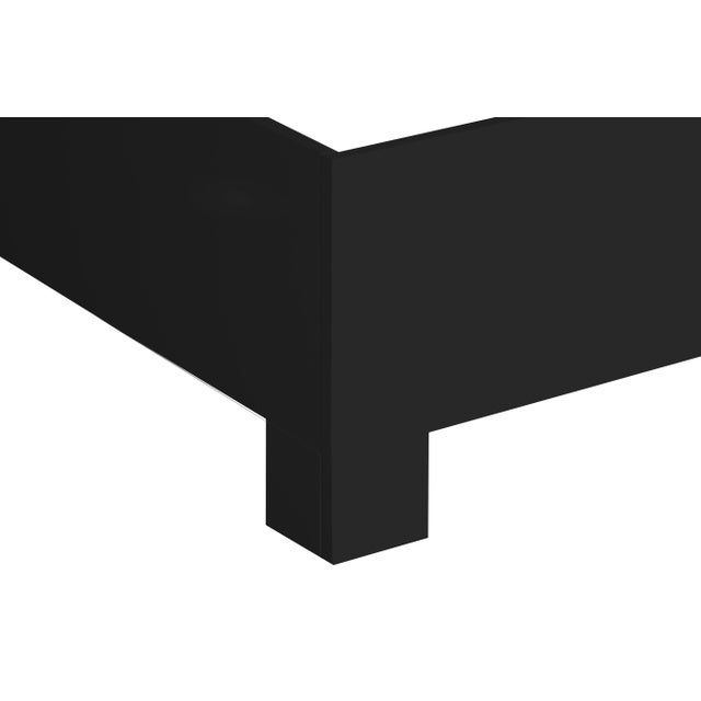 Coastal X & Diamond Bed Twin - Black For Sale - Image 3 of 7