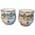 Green Antique French Empire 18th Century Paris Porcelain Pot De Creme Urn Vase Cup Sprig Cornflower - a Pair For Sale - Image 8 of 8