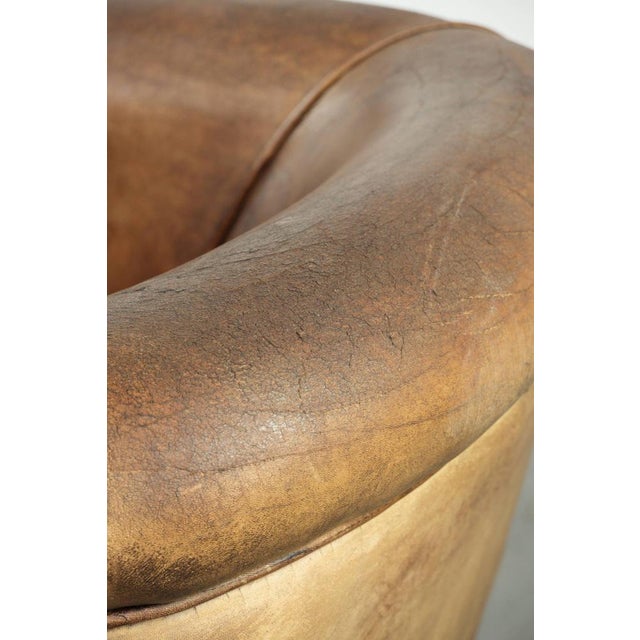 Club Chair in Sheepskin Leather For Sale - Image 14 of 15