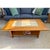 Authentic Gangsø Møbler Danish Modern solid teak coffee table featuring stunning stone tile inlay tops and an angled...