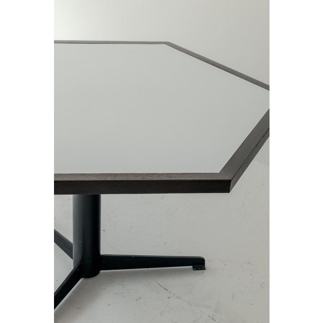 Martin Visser Dutch Hexagon Dining Table by Martin Visser for ‘t Spectrum, 1960s For Sale - Image 4 of 10