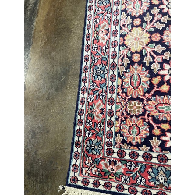 1990 Kashmiri Design Indian Rug - 2'9" X 9'10" For Sale - Image 4 of 8