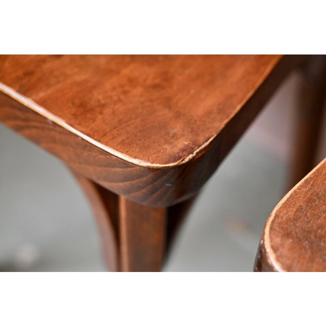 Bent Beech Bistro Chairs by Joamin Baumann for Baumann, 1970s, Set of 6 For Sale - Image 9 of 15