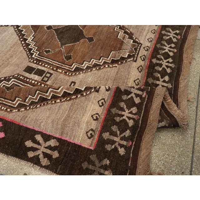 Textile Galerie Shabab Collection Mid-20th Century Turkish Anatolian Tribal Carpet For Sale - Image 7 of 8