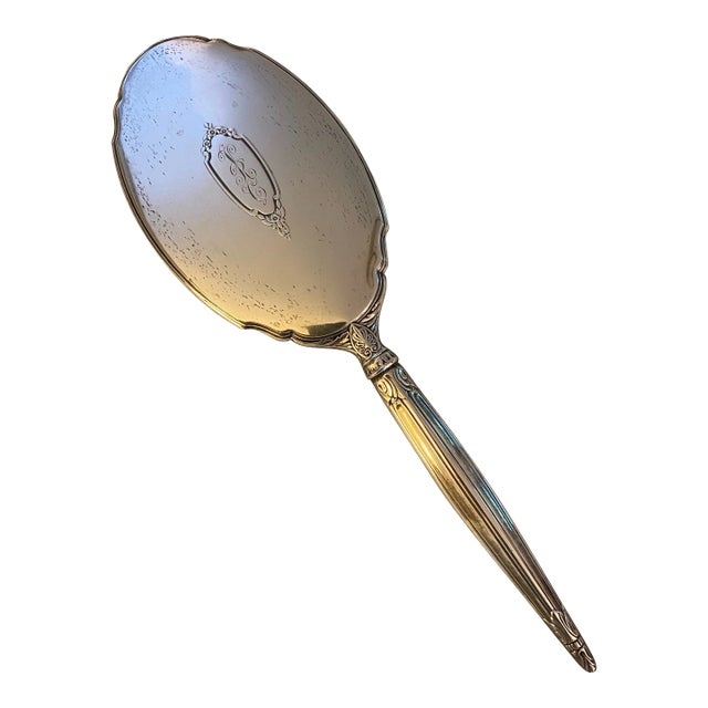 Antique Sterling Silver Hand Mirror For Sale