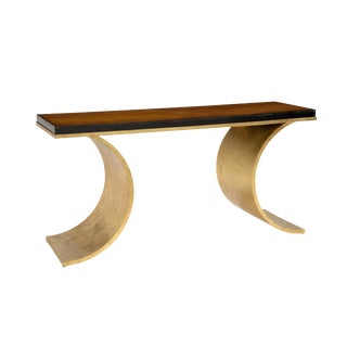 Chelsea House Inc Thames Gold Console For Sale