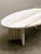 Oval Breccia Sarda Striato Marble Coffee Table, Italy, 1980s For Sale - Image 13 of 15