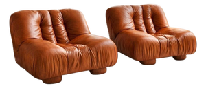 Vintage Italian Lounge Chairs by Giuseppe Rossi Di Albizzate, 1970s, Set of 2