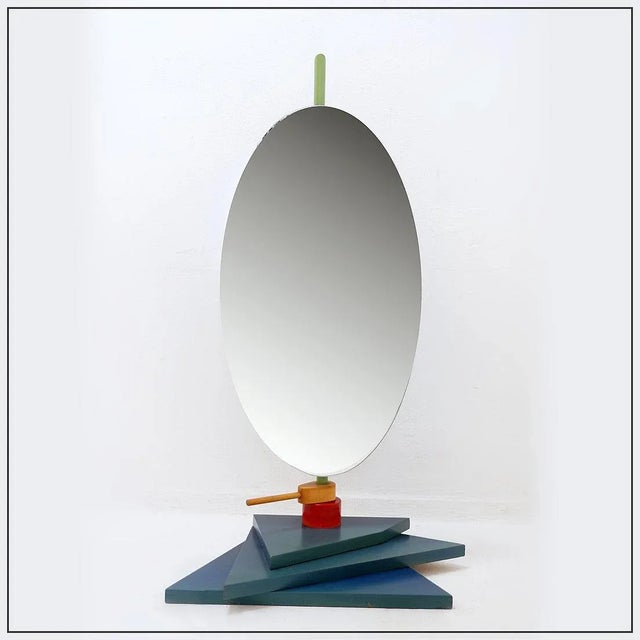 Vintage Postmodern Table Mirror, 1980s For Sale - Image 10 of 10