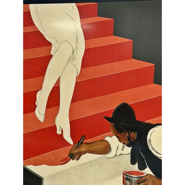 Wood Leonetto Cappiello Nitrolian Art Deco Advertising Poster, Paris, 1929 For Sale - Image 7 of 18
