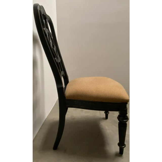 Rustic European Late 20th Century Thomasville Earnest Hemmingway Set of 8 Dining Chairs For Sale - Image 3 of 7