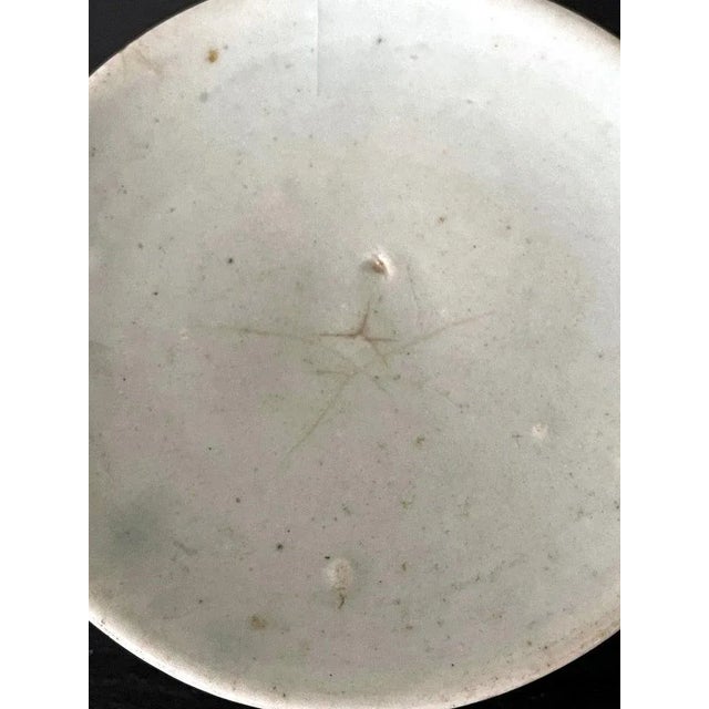 19th Century Small Korean White Ceramic Stem Dish Joseon Dynasty For Sale - Image 9 of 13