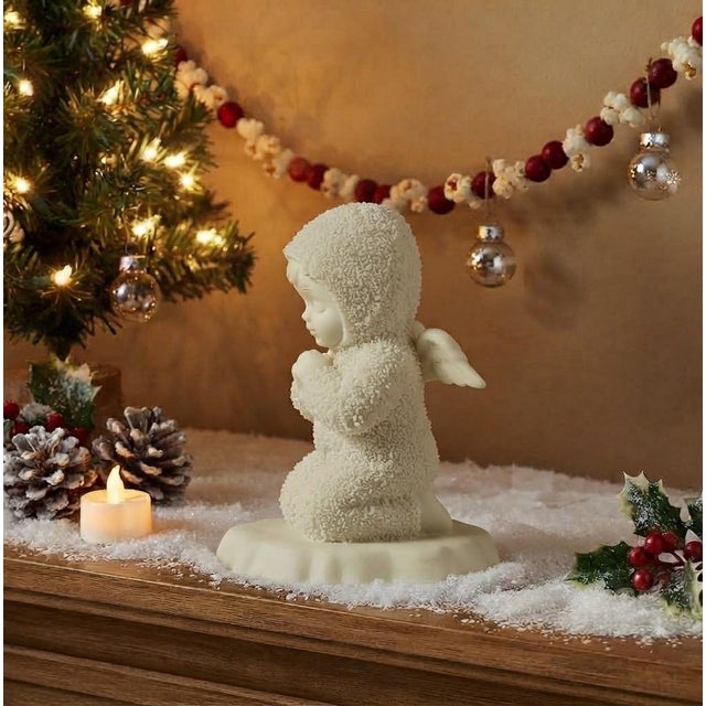 Vintage Department 56 Snowbabies (Winter Tales collection) figurine, “Now I Lay Me Down to Sleep” (praying), model #68390....