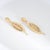 Elegant vintage citrine & diamond pendant drop earrings crafted in 18k yellow gold (circa 1990s). 112 round brilliant cut...