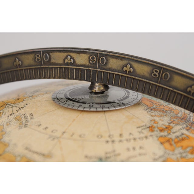 1980s Brandt Replogle Globe/Mahogany Stand For Sale - Image 5 of 17