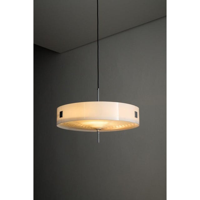 Large Acrylic Glass & Grid Pendant from Cosack, 1970s For Sale - Image 6 of 11