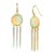 Syna Yellow Gold Ethiopian Opal Earrings with Diamonds, a Pair For Sale
