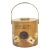 Vintage Painted Wood Biscuit Barrel Bin Pail For Sale