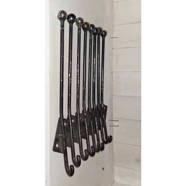 Mid-Century Modern Coat Hooks, 1960s, Set of 8, in Very Good conditions. Designed 1960 to 1969