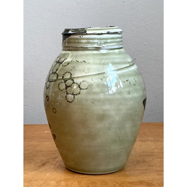 Vintage Abstract Ceramic Vase For Sale - Image 12 of 12