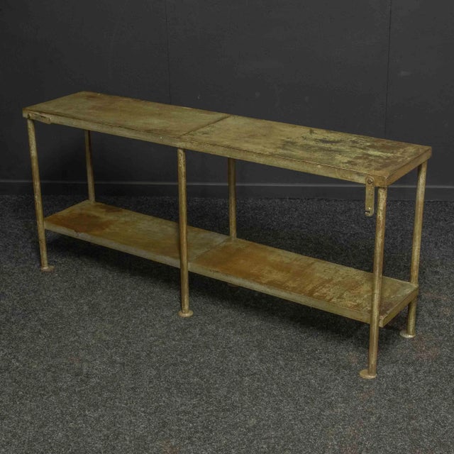 Metal Industrial Greenhouse Table, 1970s For Sale - Image 7 of 13