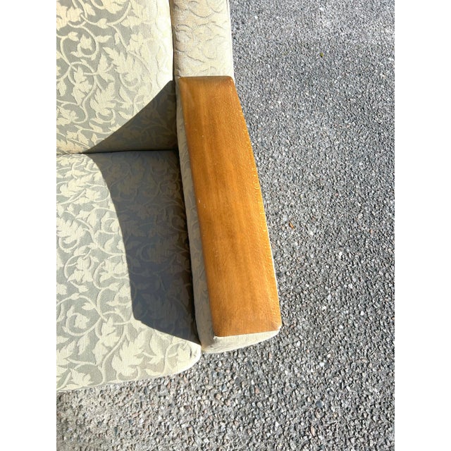 Wood 1950’s Swedish Modern Club Chairs With Wood Armrests on Castors - a Pair For Sale - Image 7 of 12