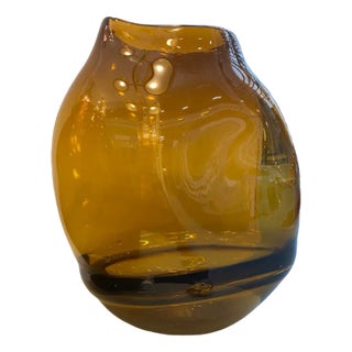 Italian Fume Murano Glass Vases by Simoeng, Set of 2 For Sale