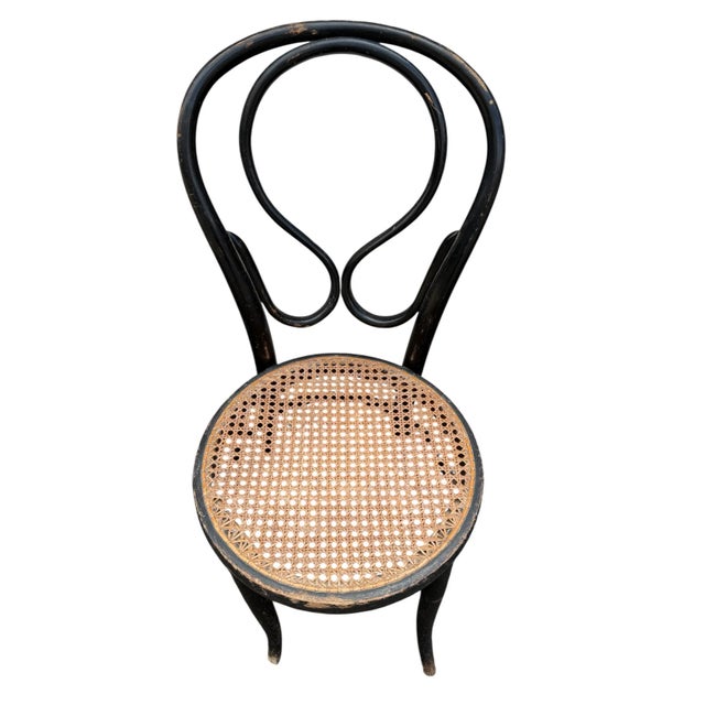 Black N14 Fischel 19s Thonet Style Bistro Chairs, 1860, Set of 3 For Sale - Image 8 of 14