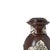 Silver - Jar and small box in fine wood and silver - 19th century. Portuguese; made of fine wood with silver flower-shaped...
