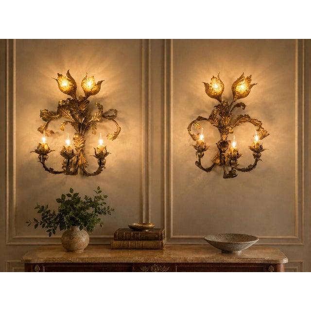 Vintage Italian Wall Lights, 1950s, Set of 2 For Sale - Image 15 of 16