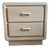 Vintage Keller Bleached Wood Nightstand With Integrated Pulls For Sale