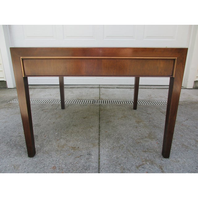 Stow Davis Walnut And Marble Side Table Chairish