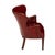 1950s Burgundy Red Vinyl Wingback Studded Library Club Chair For Sale - Image 9 of 13