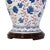 Cream Vintage Brunschwig & Fils Cadiz Table Lamps - Blue and Cream Ceramic With Boar and Deer Motif For Sale - Image 8 of 11