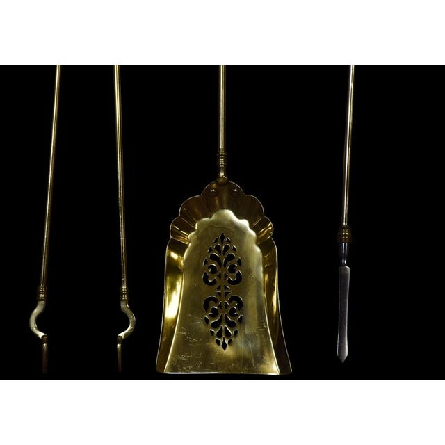 Brass Companion Fire Tool Set, 1890s, Set of 3 For Sale - Image 5 of 6