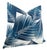 Modern Yucca Performance Pillow Cover in Blue, 20x20 Pillow For Sale - Image 3 of 5