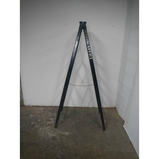 Industrial Vintage Fir Wood Ladder, 1960s For Sale - Image 3 of 11