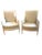 1940s Directoire Style Louis XVI Bergere Armchairs in Natural Linen - A Pair For Sale - Image 10 of 18