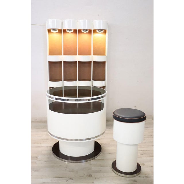 1960s Space Age White Bar Set, 1960s, Set of 3 For Sale - Image 5 of 16