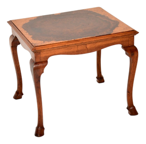 Antique Burr Walnut Coffee Table, 1920
