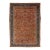 Handmade Antique Persian Sultanabad Rust Wool Rug With Allover Design For Sale