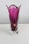 1960s Ruby Glass Pink-Clear Vase, 1960s For Sale - Image 5 of 7
